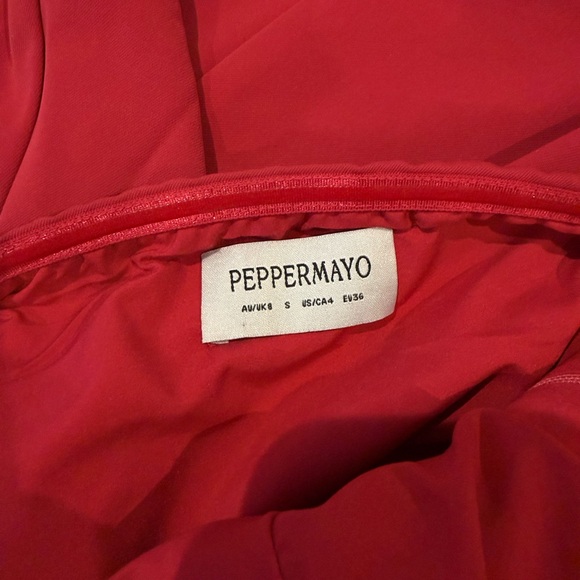 Peppermayo Fuchsia Mini Dress with Rosette Detail - Picture 5 of 6